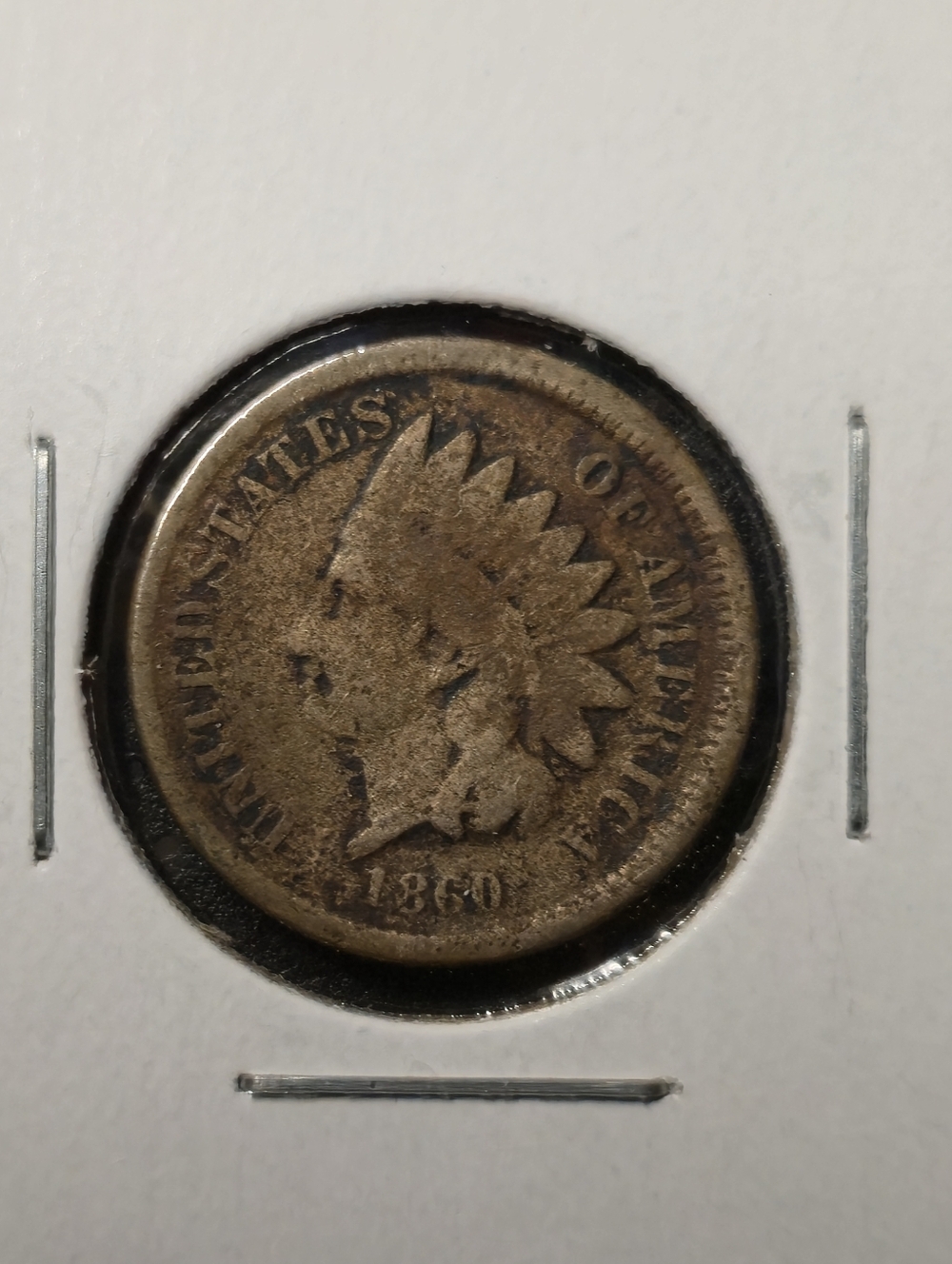 1860 Indian Head Cent - Vintage US Coin